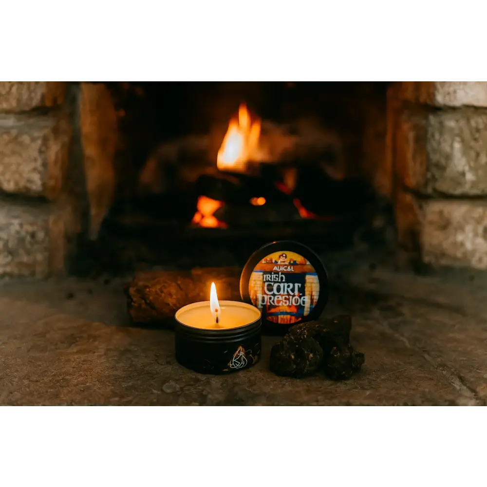 Irish Turf Fireside - Atmospheric Soy Tin Candle - Candle